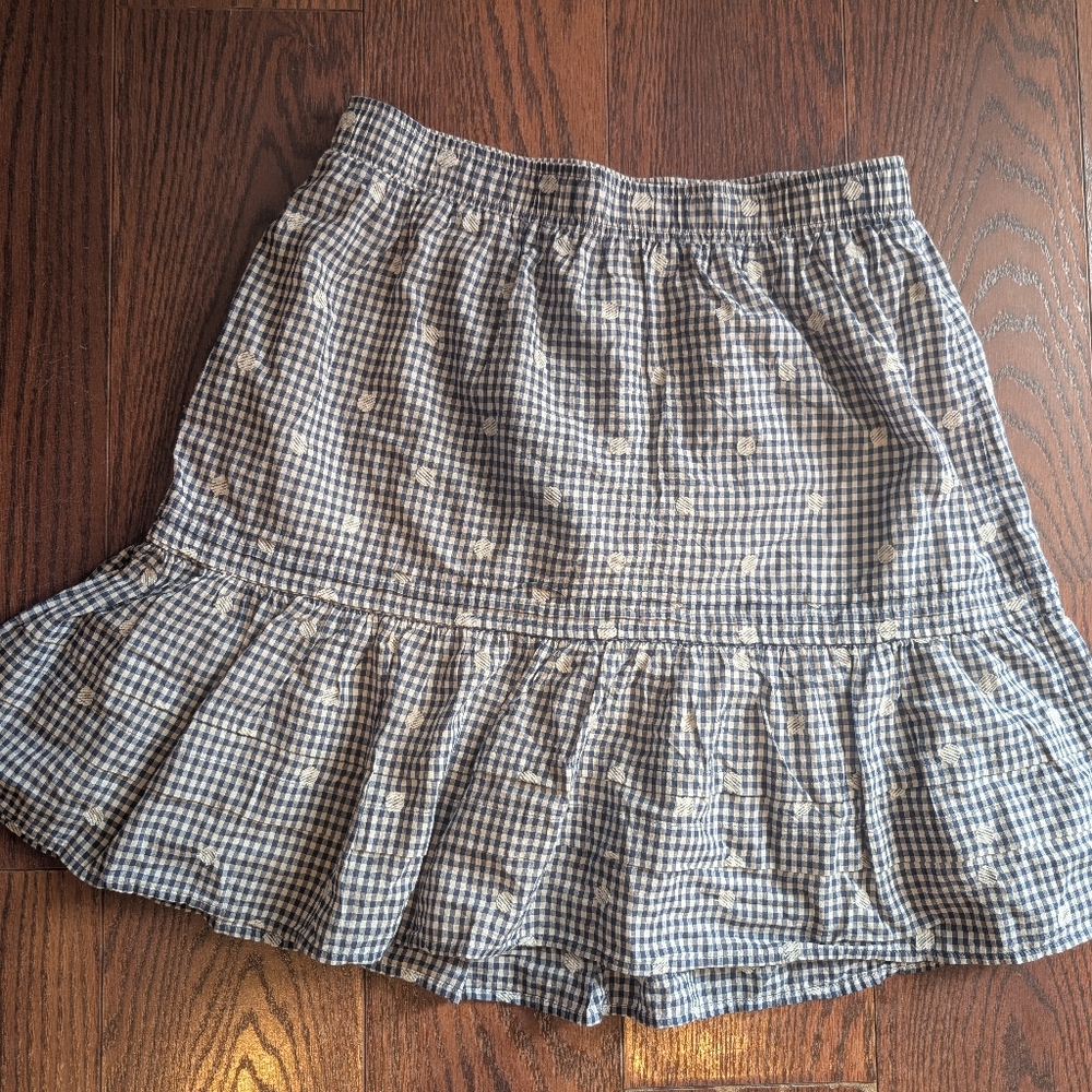 Madewell New Womens Embroidered Skirt Lined Cotton M Coquette Girly Summer Ditsy